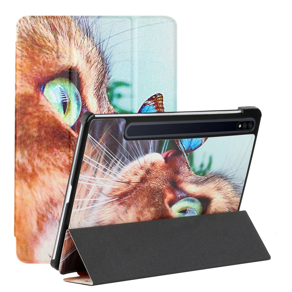 

Новый выпуск 2022 года, чехол для Samsung Galaxy Tab S8 11 X700 X706, умный чехол с принтом для Samsung Tab S7 11 2020, фотосессия