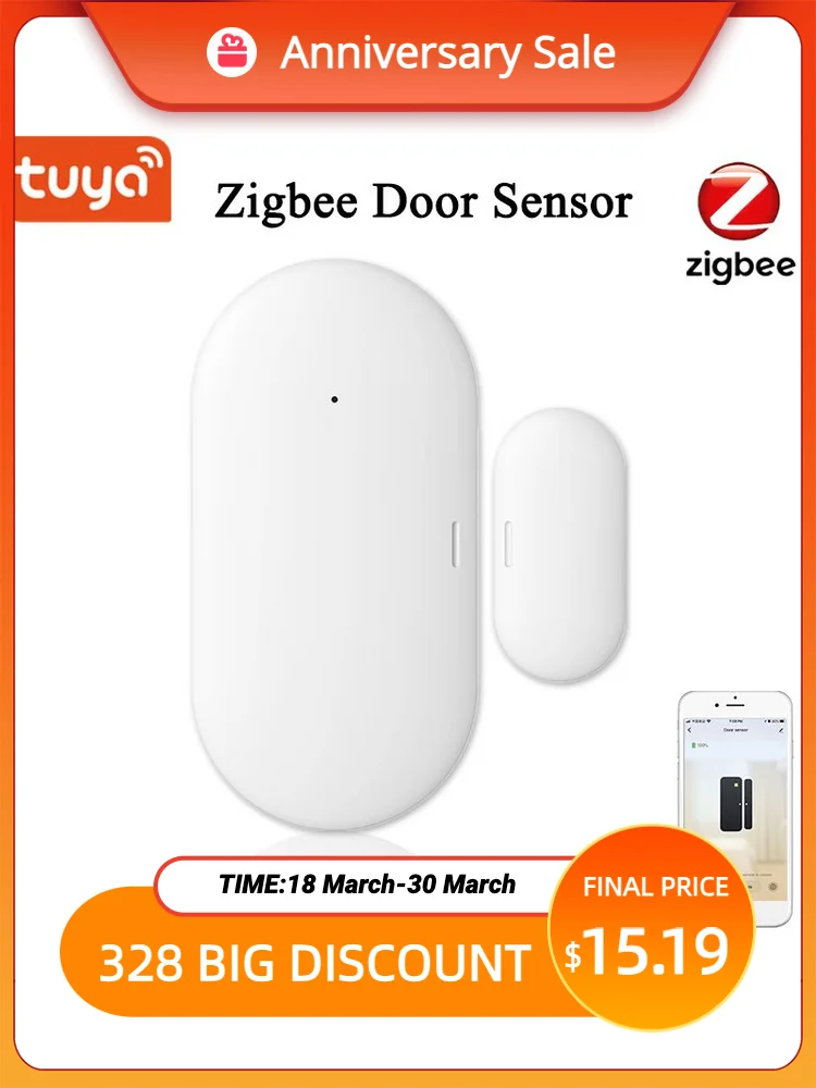 

Tuya Smart ZigBee датчик окна двери умный дом беспроводные детекторы двери открытое/закрытое приложение Удаленная сигнализация Tuya Zigbee Домашняя безопасность