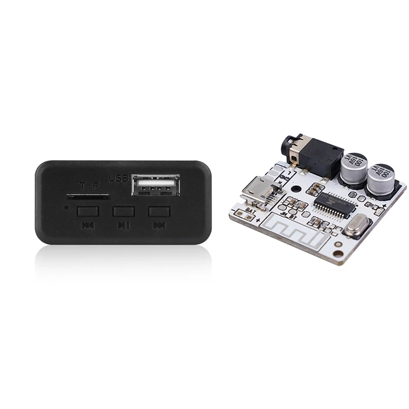 

Плата MP3 декодера, 1 шт., Bluetooth 5,0, 12 В, автомобильный аудио модуль и 1 шт., плата аудио-приемника Bluetooth «сделай сам»