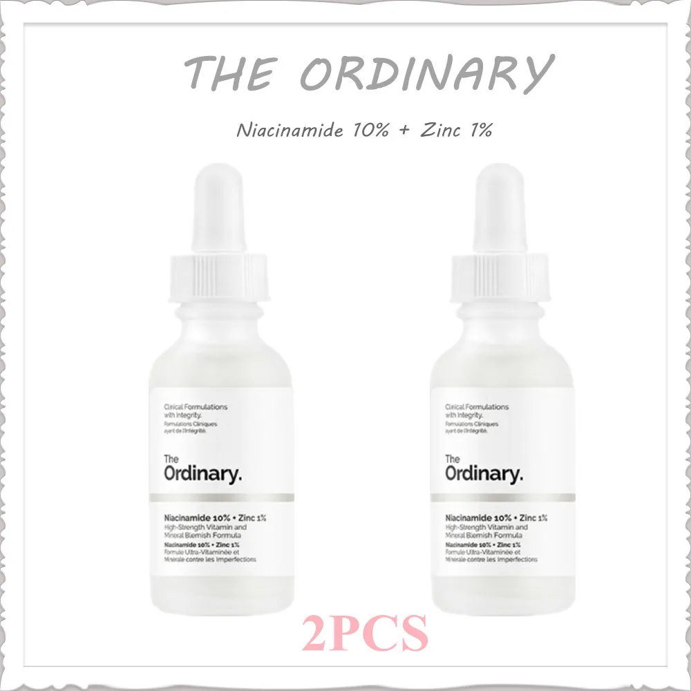 

Niacinamide 10% Zinc 1% Serum Ordinary Whitening Essence Brighten Repair Skin Water-oil Balance Barrier Whitening Essence 2PCS