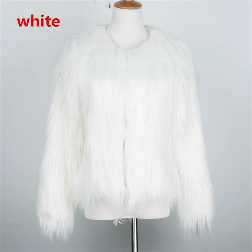 ICCLEK Fur short long sleeve large washed wool lamb wool imitation fur women's coat floating wool