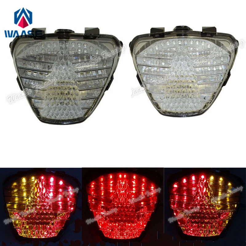 waase For Honda CBR125R CBR150R CBR250R CBR300R 2011 2012-2015 E-Mark Rear Tail Light Brake Turn Signals Integrated LED Light