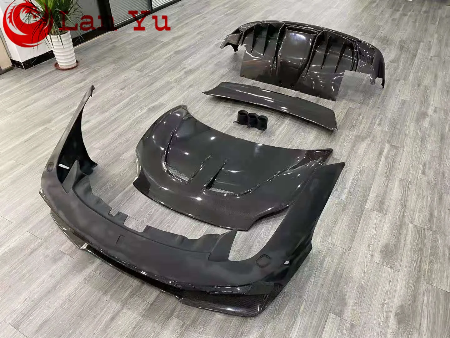 Оптовая цена стильные карбоновые передние бамперы крыло капюшона для 458