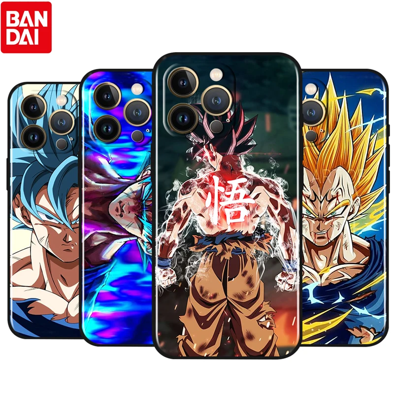 

Cartoon Dragon Ball Goku For Apple iPhone 13 12 Pro Max Mini 11 Pro XS Max X XR 8 7 6S 6 Plus SE 5 5S Soft Black Phone Coque