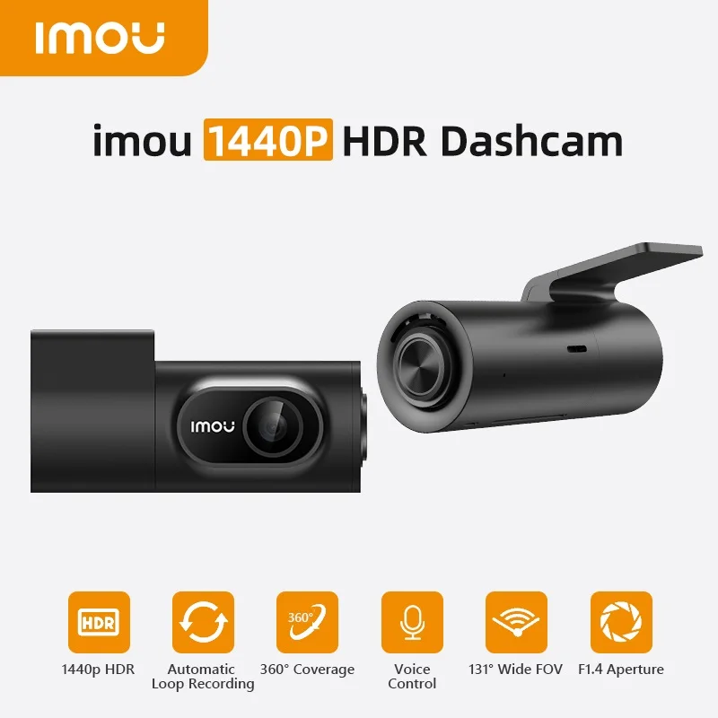 

IMOU T400 T200 Dash Cam Car 4MP 24H DVR Driving Video Recorder Loop Night Vision Voice Control WiFi Dashcam Camera