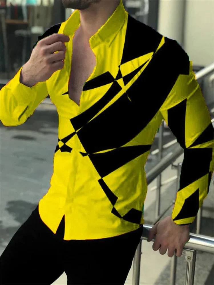 Модная Простая мужская рубашка в полоску с молнией костюм воротником-стойкой