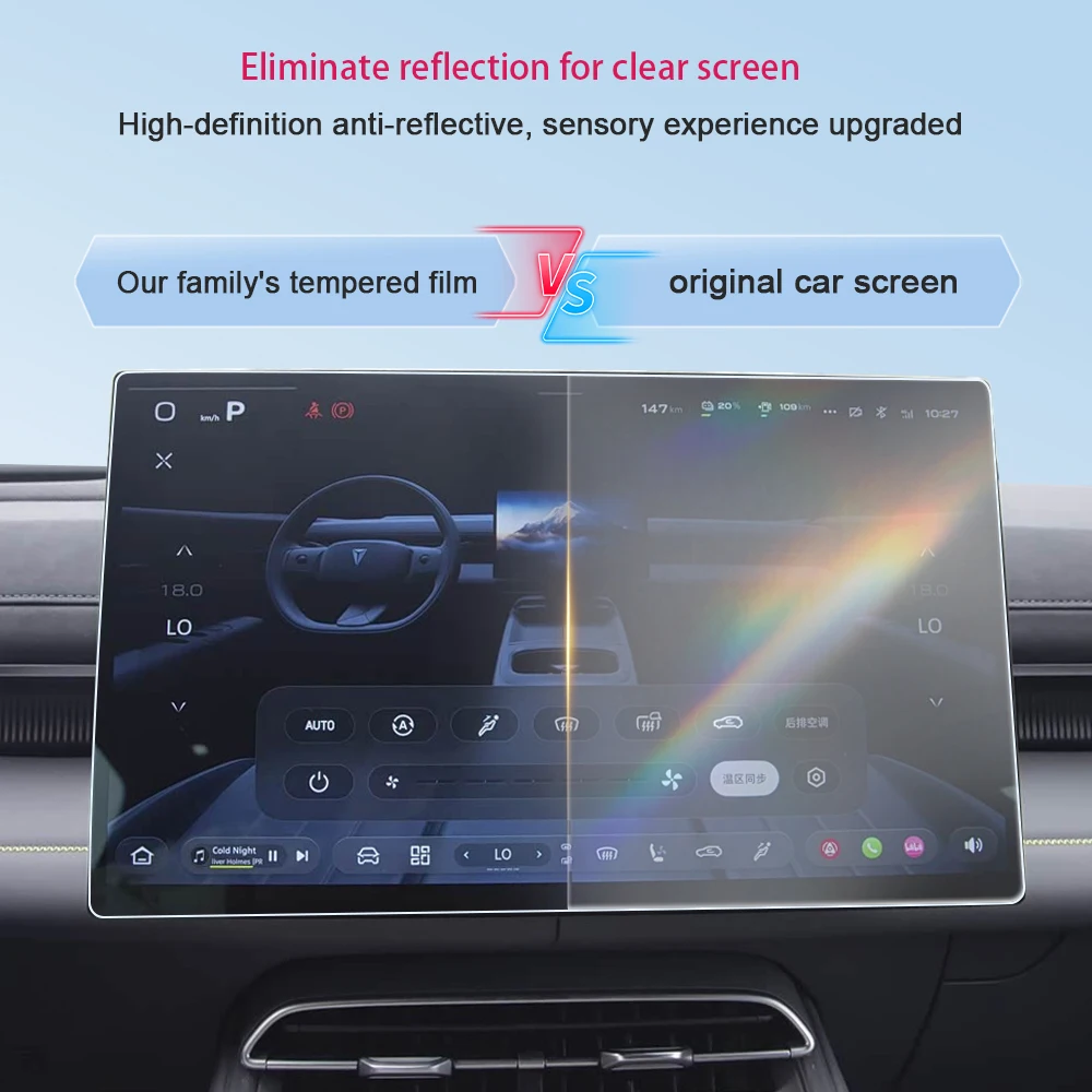 Фото Защитная пленка из закаленного стекла для центральной консоли и GPS LCD-экрана Deepal S07 2024 2025 2026, устойчивая к царапинам, для тюнинга автомобиля №3