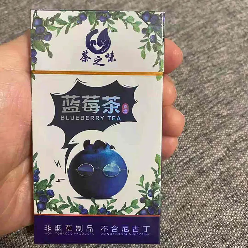 

New Blueberry Cherry Apple Herbal Tea Smoke Healthy Cigarettes No Nicotine Tobacco Fruit Tea