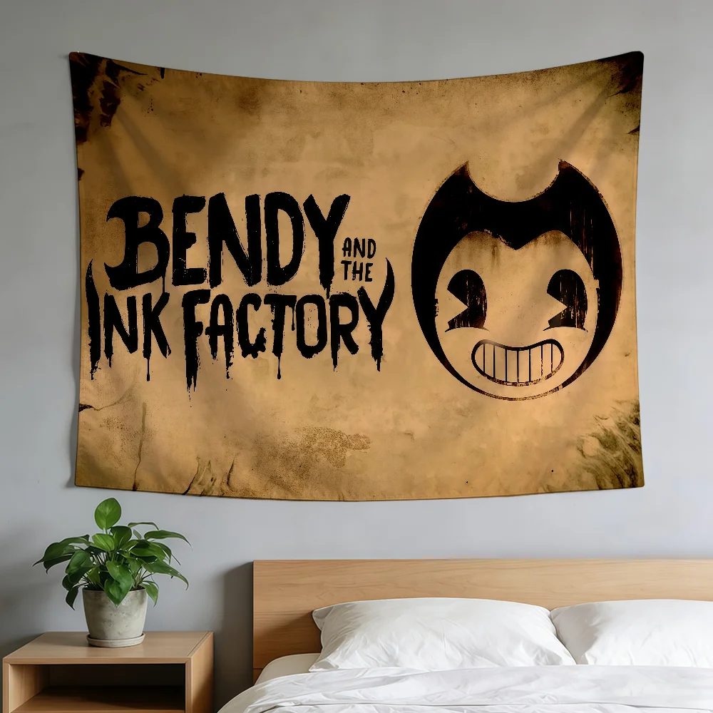 Фото Флаг B-BendyS And The Ink M-MachineS, прочный, для улицы и помещений, для патио, праздничное украшение, классический дизайн, для столбов, стен, комнат, баннер №3
