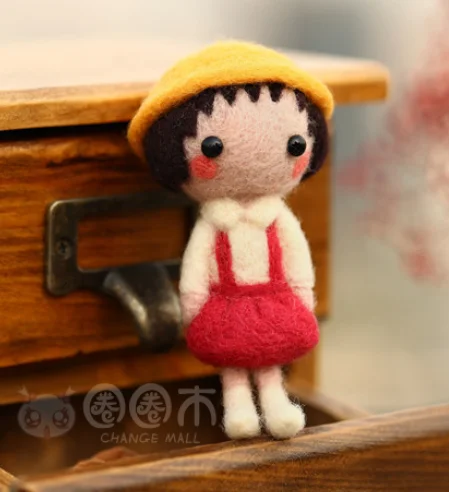 Набор Chibi Maruko-chan с мультяшными животными шерстяной набор для шитья войлок игла