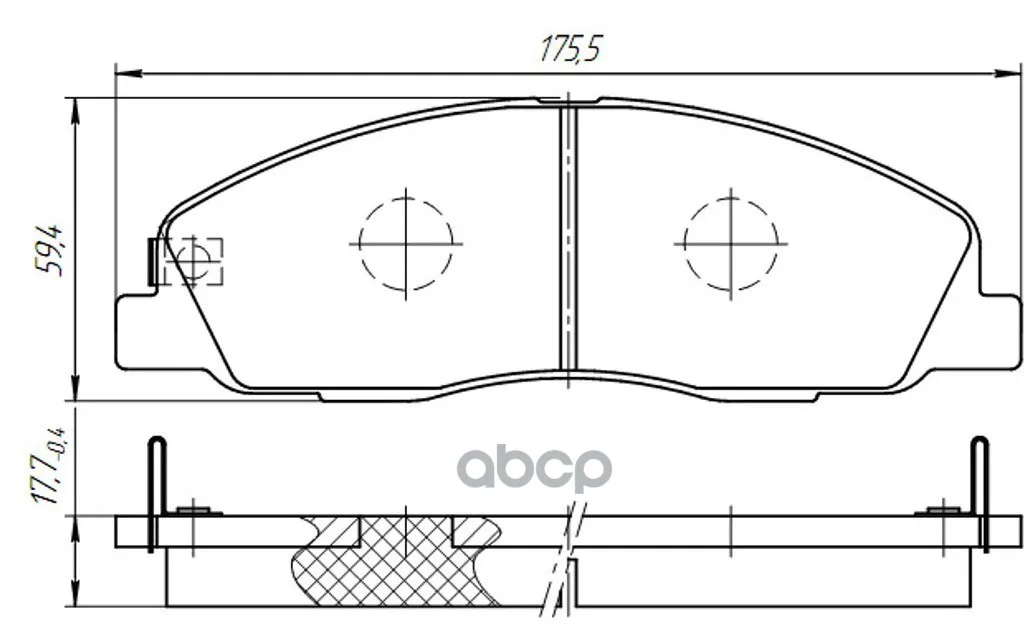 D517sm_комплект Дисковых Колодок Передних 4 Шт Газель Next DAfmi арт. D517SM |