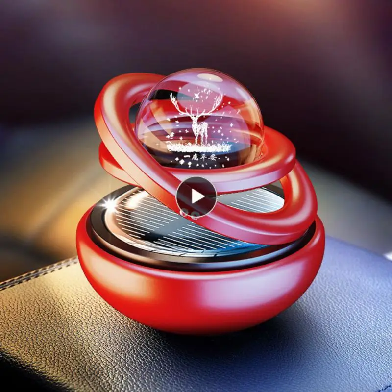 

Perfume Diffuser Creative Solar Rotating Car Aromatherapy Essential Oil Diffuser Actively Disperse Fragrance Aluminum Alloy