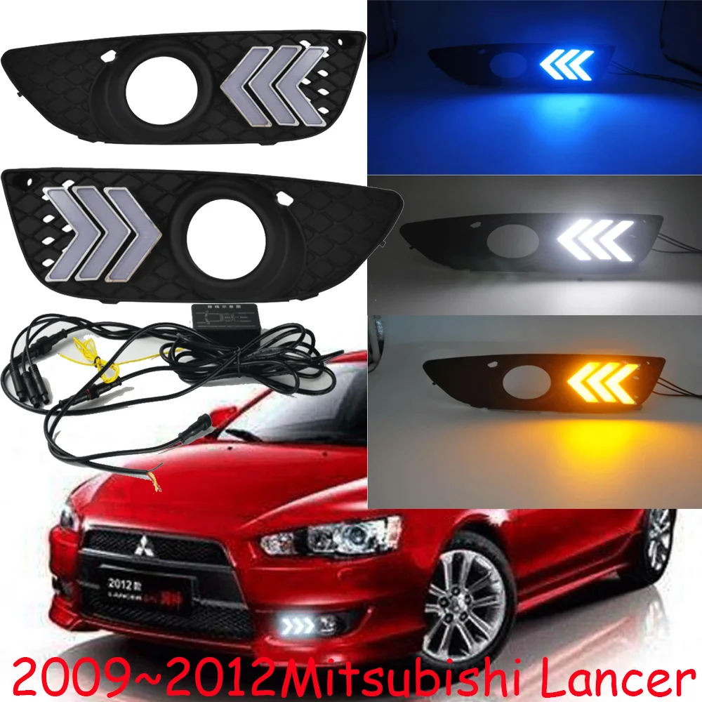 

Car bumper headlight for Lancer daytime light 2009~2012y DRL car accessories LED headlamp for Lancer fog light