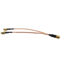 wifi antenna cable sma male to 2x sma male plug y type splitter pigtail adapter rg316 15cm for wireless