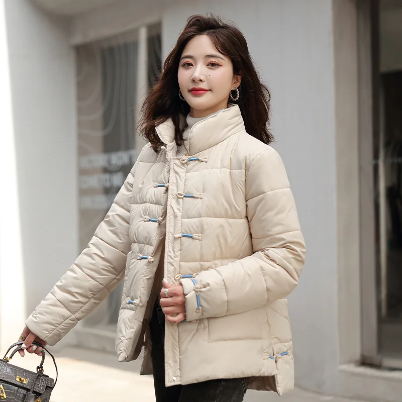 

2022 зимнее теплое хлопковое пальто, женская куртка Xifu019