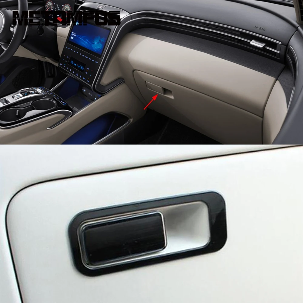 

Для Hyundai Tucson 2021 2022 Перчатка из нержавеющей стали коробка для хранения крышка дверной ручки декоративная наклейка внутренние аксессуары авт...