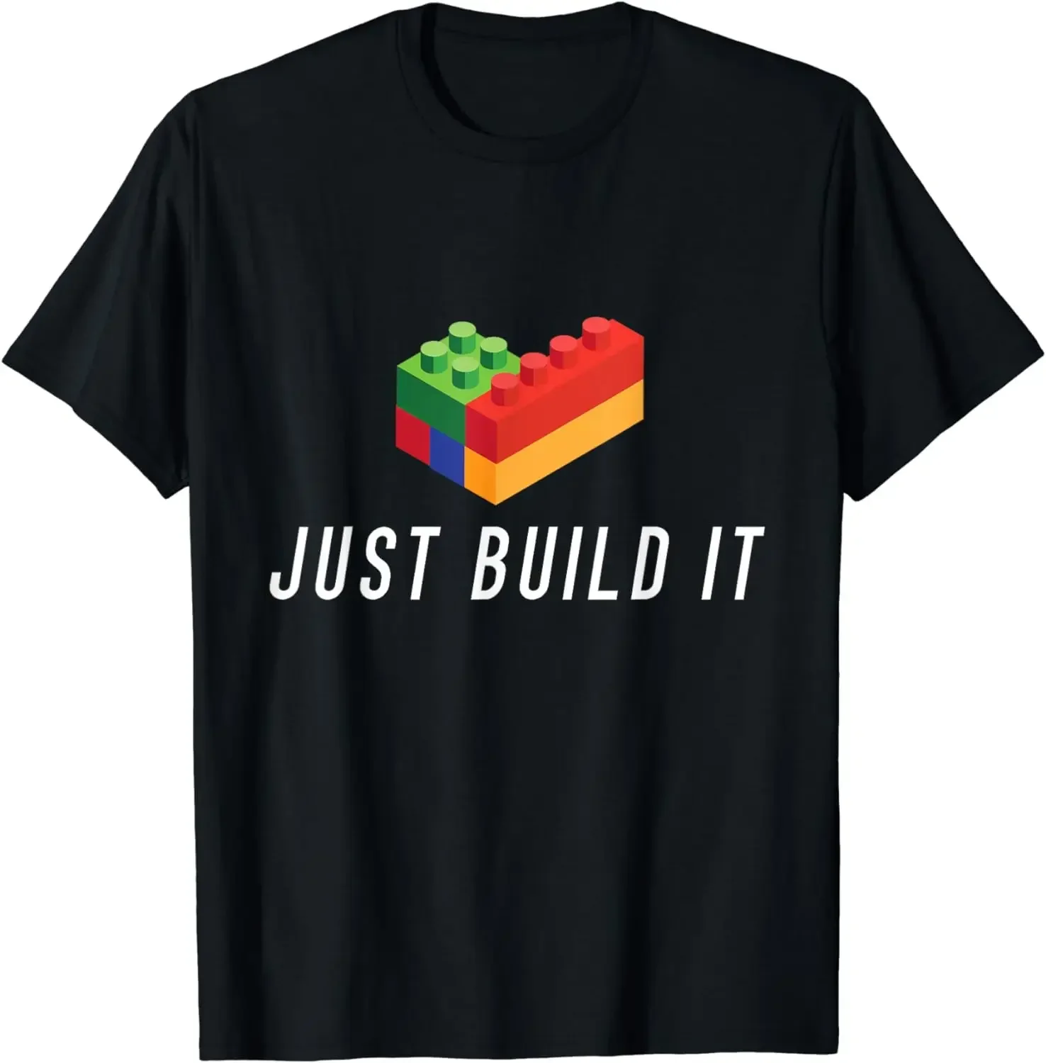 Мужская одежда Топы Ropa De Mujer Just Build It Building Toy Blocks Кирпичи Детская игровая футболка