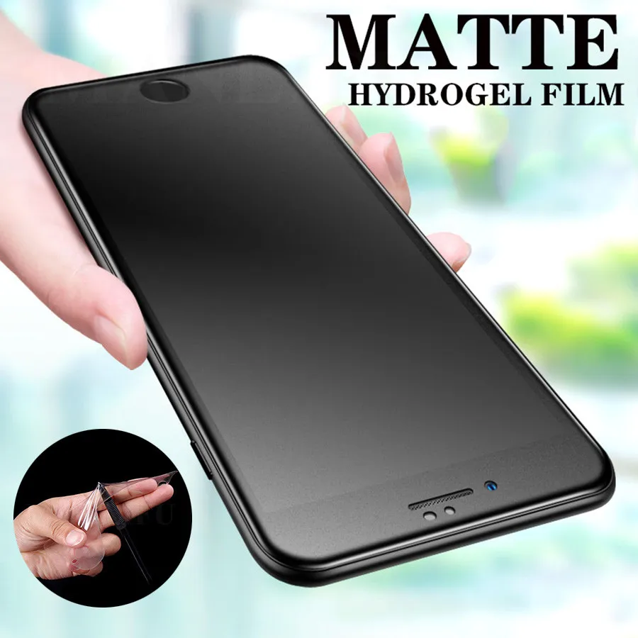 

Matte Hydrogel Film For apple iPhone 11 12 13 Pro XS Max XR iphone X 7 8 Plus Protective Silicone TPU Screen Protector Not Glass