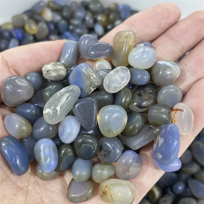 

500g Nartural Agate Gravel Polishing Landscaping Reiki Chakra Garden Flower Decorative Healing Crystal Stone
