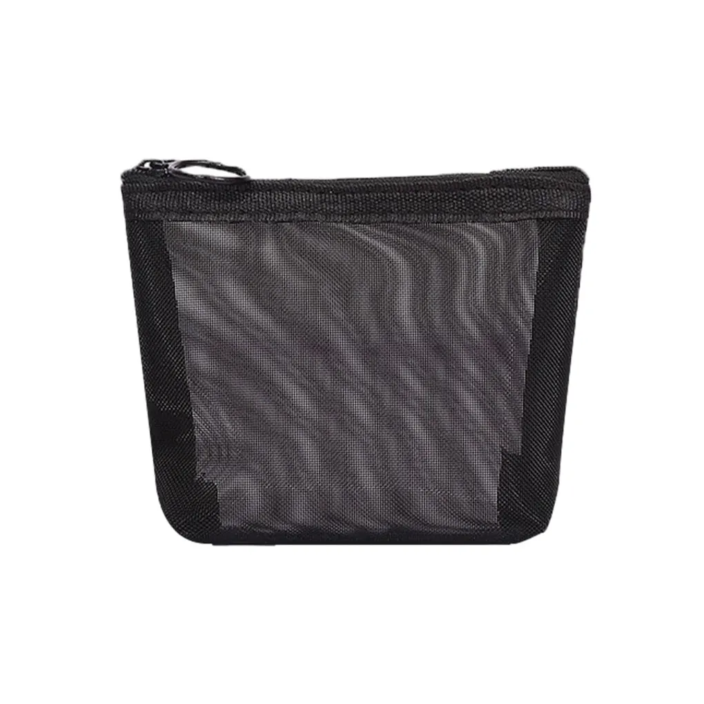 

Black Organized Zip Bag For Safe And Environmentally Friendly Toiletries Storage Portable Travel Bag