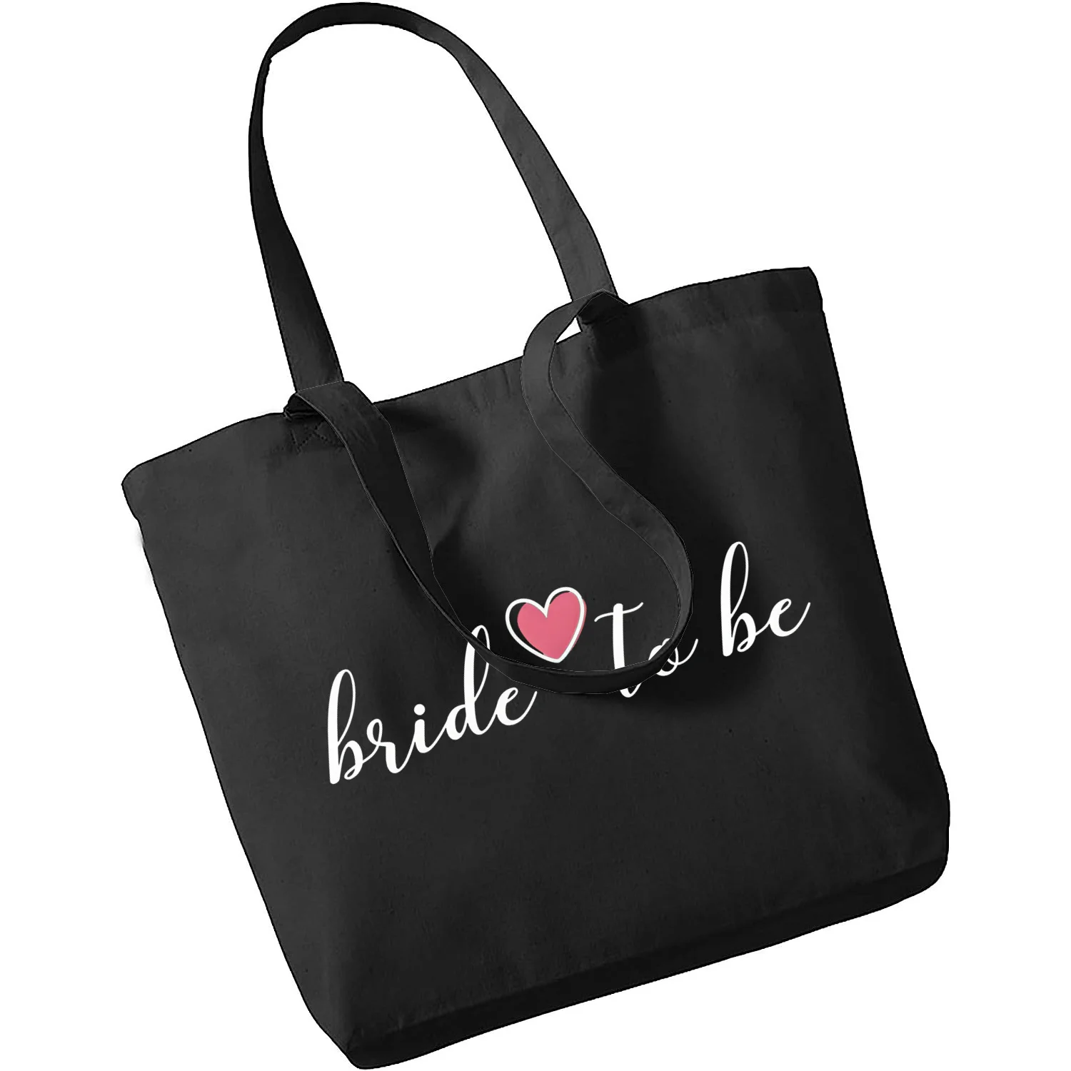 

Bride To Be Team Bride Bachelorette Party Squad Evjf Wedding Print Reusable Shopping Bag Women Canvas Tote Bags