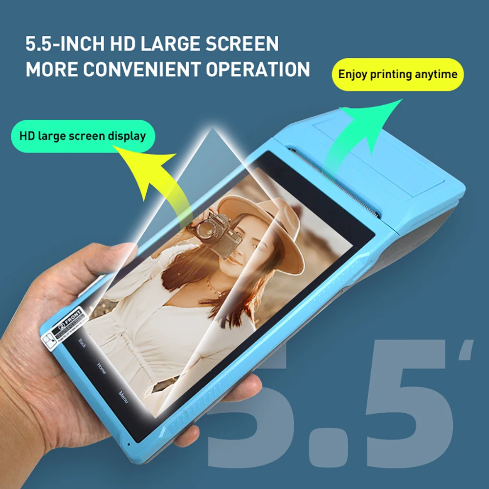 2022. Новинка POS-терминал NETUM PDA Android чековый принтер ручной Bluetooth Wi-Fi 3G NFC сборщик