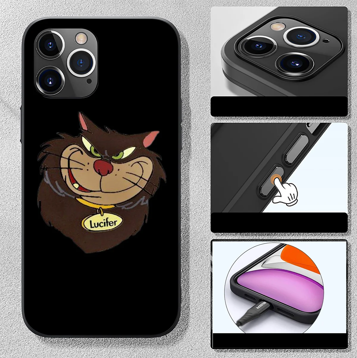 Чехол SK67 Disneys Lucifer Cat для Samsung Galaxy A41 A42 A71 A72 A73 J2 J4 J5 J6 J7 J8 A6 A7 A8 A9