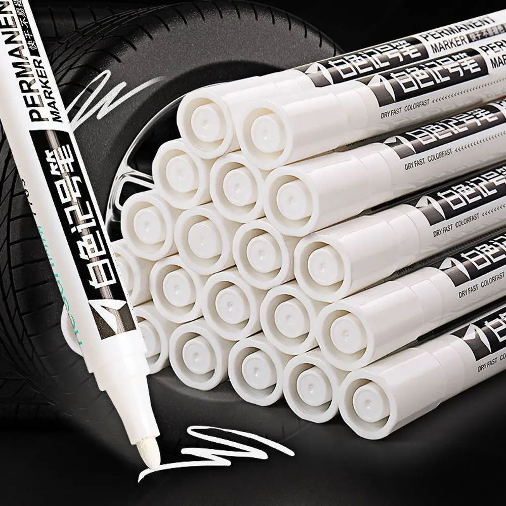 

1PC Paint Pen Art Supplies Environmental Tire Painting Pen White Marker Pen Painting Graffti Pen Car Tyre Tread Painting