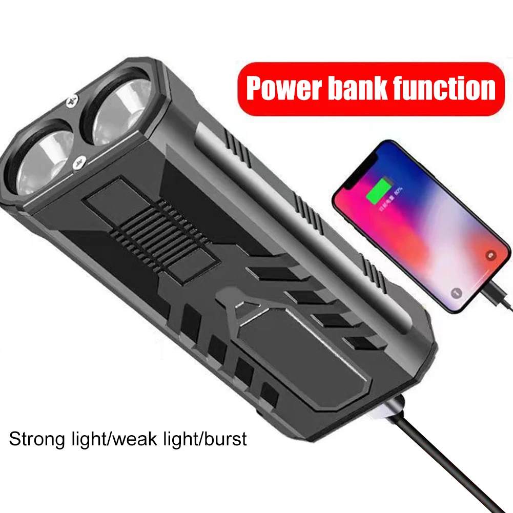 

Portable LED Flashlight 3 Modes USB Rechargeable Daily Waterproof for Camping Hiking Night Working Outdoor Emergency Lighting