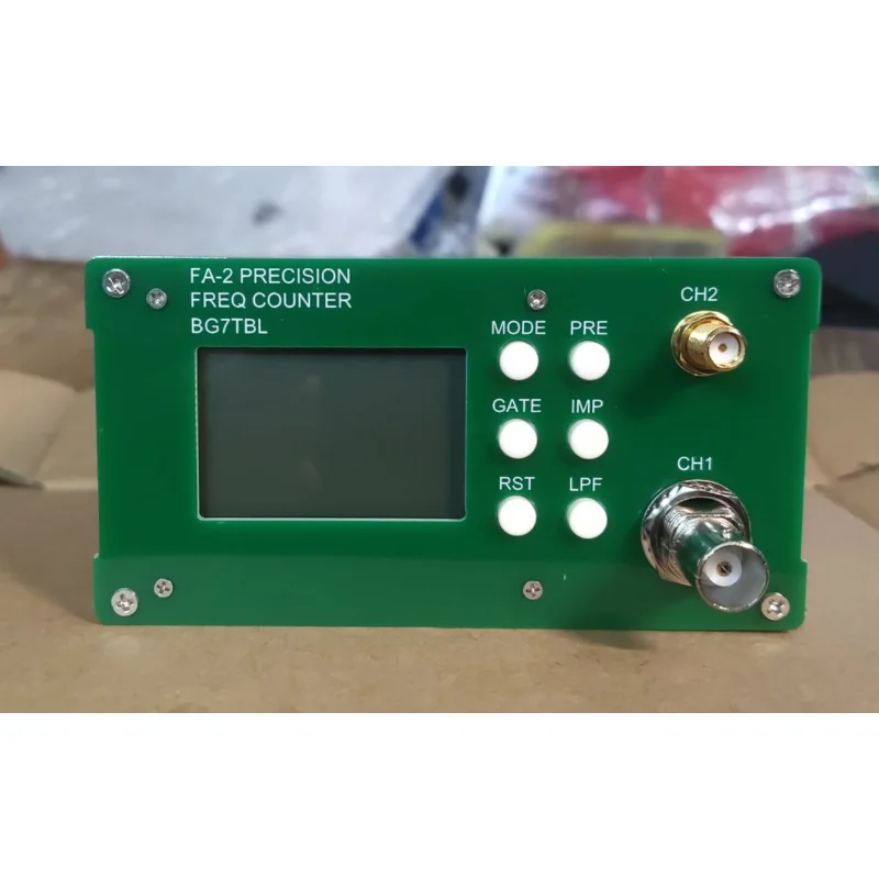 

FA-2 Plus 1Hz-3G/1Hz-6GHz/12.4GHz/26.5GHz Frequency Counter Frequency Meter 11Bit/Sec 10MHz OCXO + Power Adapter