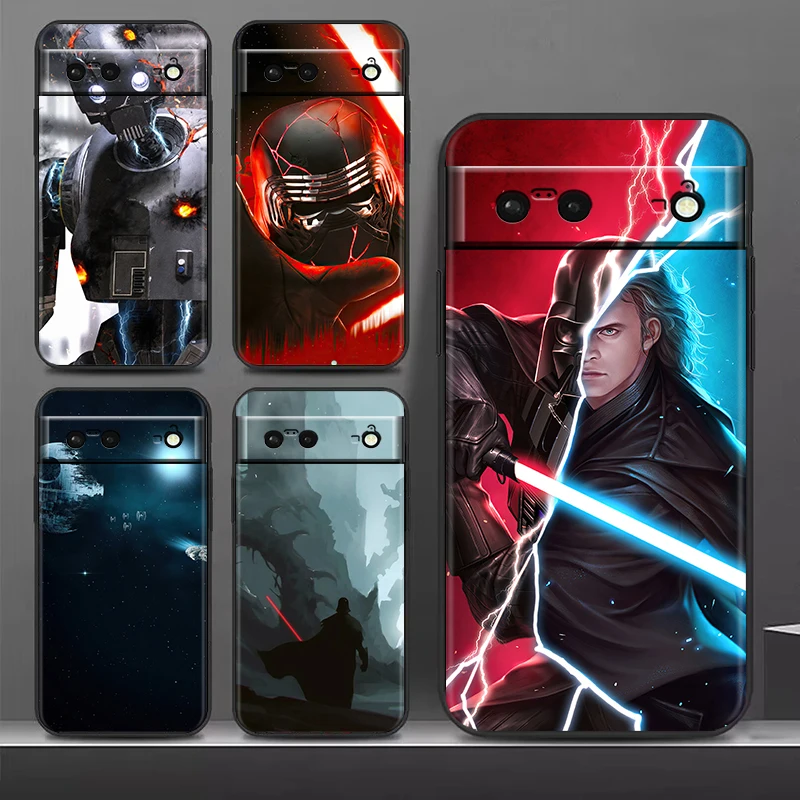 

Star wars cool weapon robot Shockproof Case for Google Pixel 7 6 Pro 6a 5 5a 4 4a XL 5G Silicone Soft Black Phone Cover