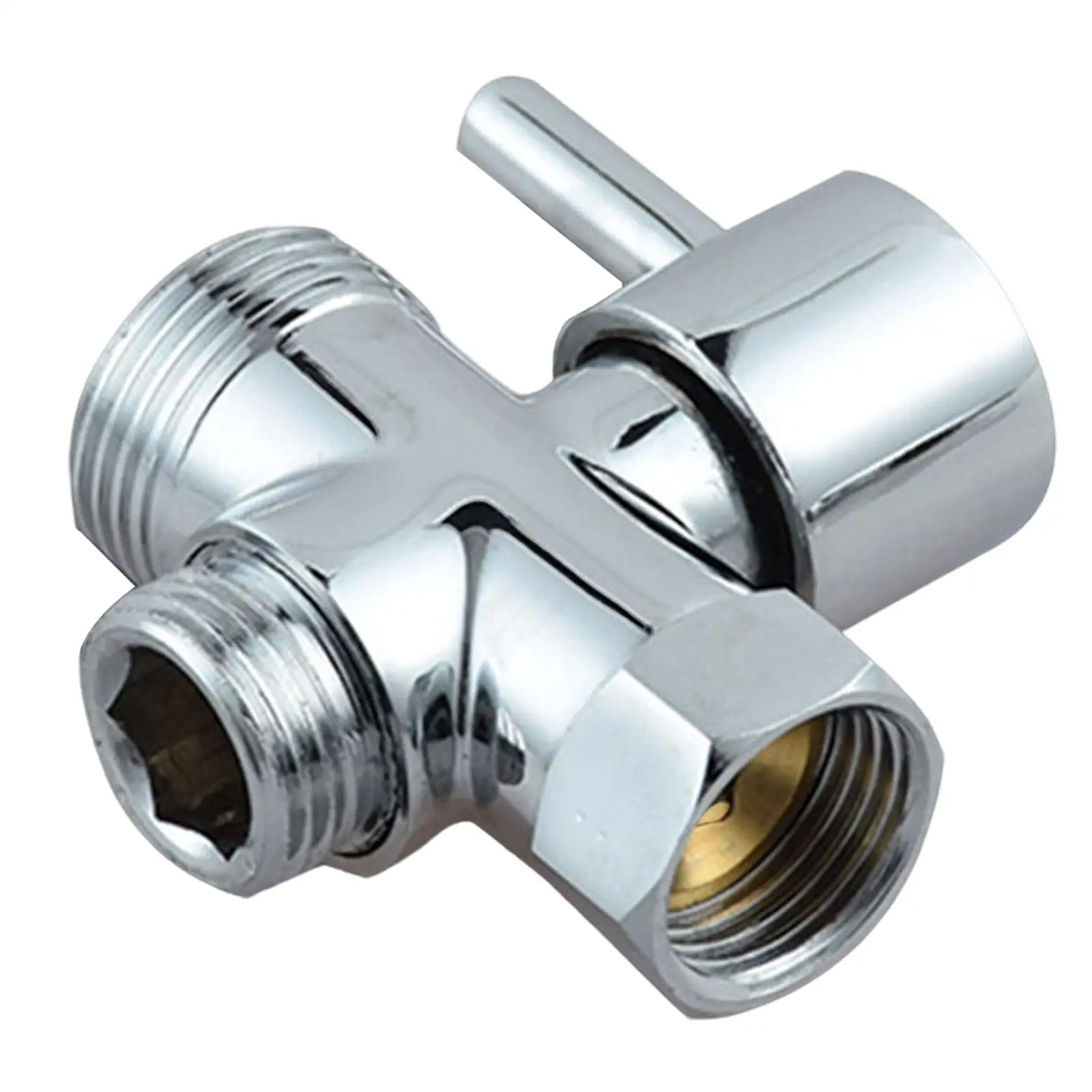 

T Adapter Diverter Valve Connector Plating for Bathroom Bidet