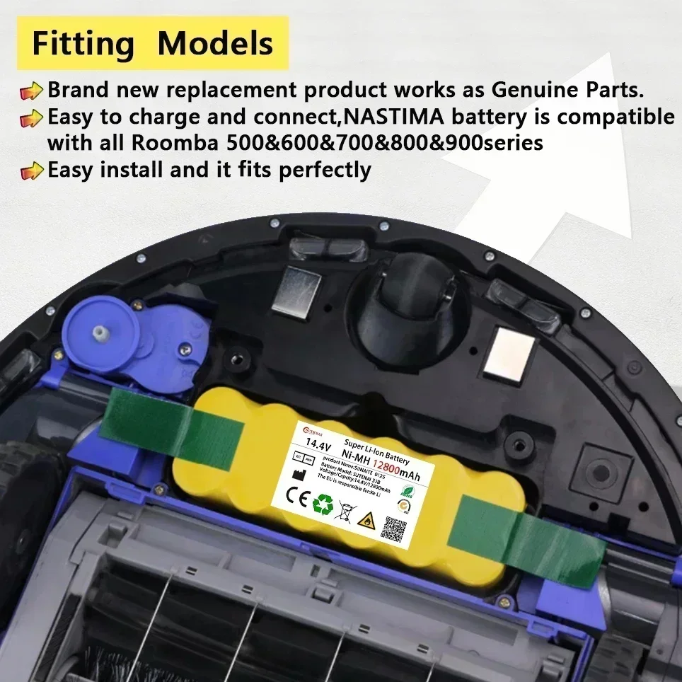 Новый аккумулятор V 12 8 Ач для пылесоса Irobot Roomba 500 600 700 800 900 серии 620 650 770 780
