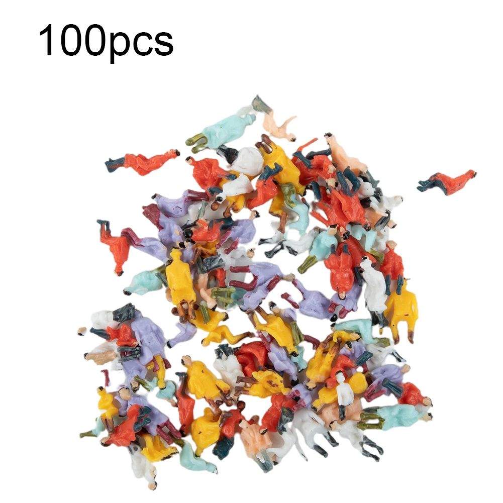 

New Seated Figures Scale 1:87 Travelers Plastic 100 Painted 100pcs All Seated Figures For Showing Large Crowds