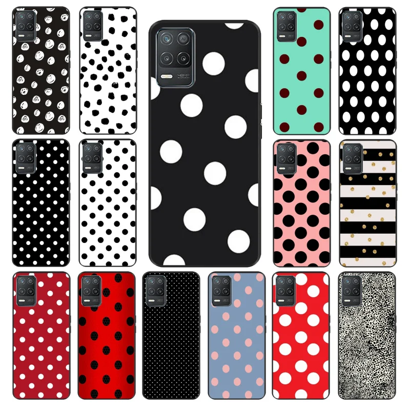 

Polka Dot Phone Case for OPPO Realme 8 7 6 6i C3 C21 C21Y C11 X3 SuperZoom A94 A74 A91 A53S A54