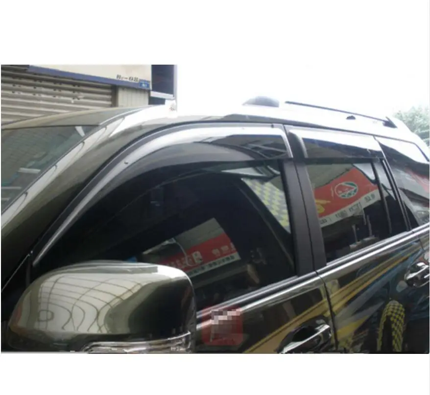 

4 шт., автомобильные козырьки для Toyota Land Cruiser Prado FJ150, 2014, 2015, 2016, 2017, 2018