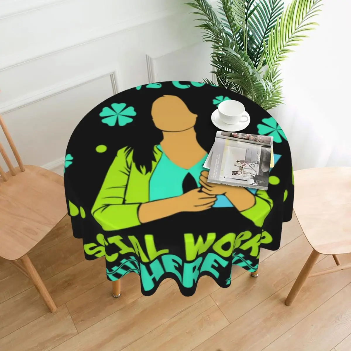 

Это официальная я самая крутая скатерть для социальных работников диаметром 60 дюймов 152 см мягкая декоративная рамка праздничный Декор