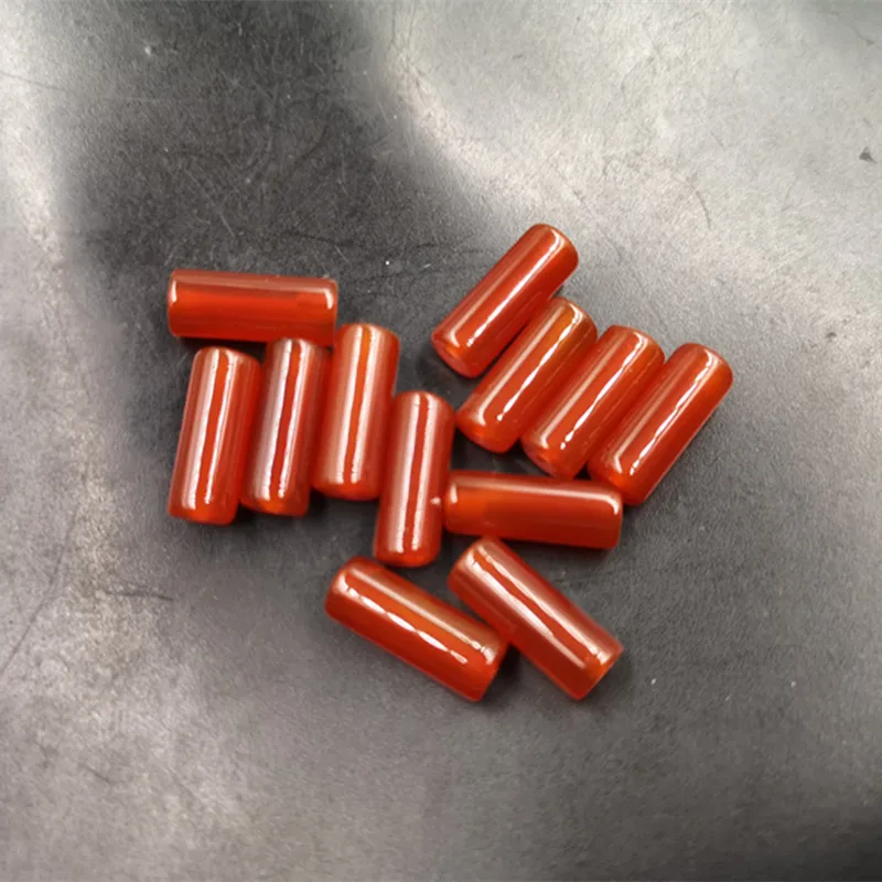 

Аксессуары для украшения «сделай сам», красный агат, 6*16 мм, сердолик, бусина-разделитель