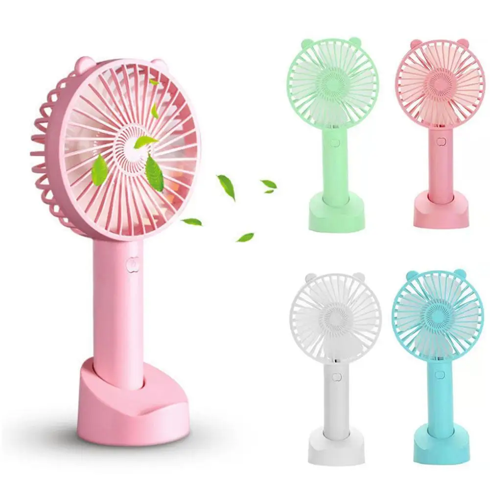 

USB Outdoor Mini Handheld Fan Desktop Office Silent Charging Portable Fan Phone Holder