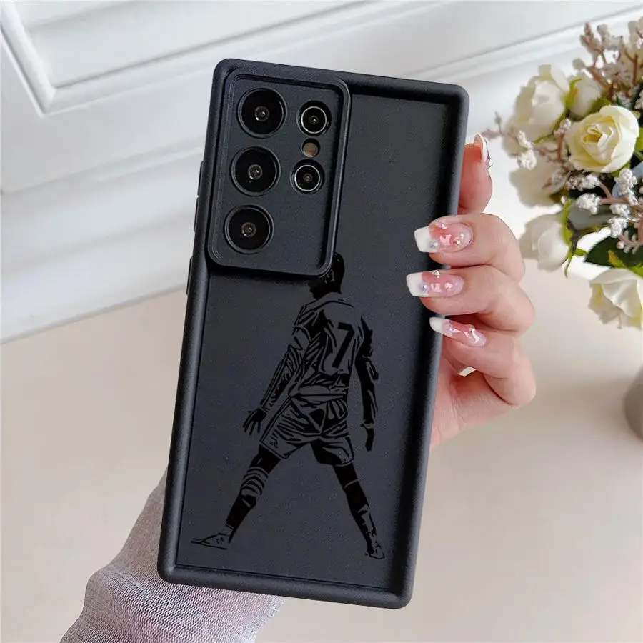 Телефонный чехол с номером футбола 7 10 для Samsung Galaxy A73 A72 A71 A54 A53 A52s A52 Φ A51 A55 A35 A25 A15 4G