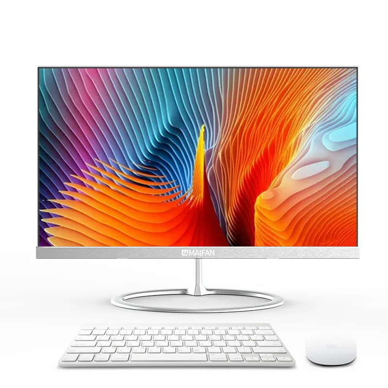 

2020 New Style desktop computer Ultra Thin AIO monoblock i3 i5 i7 23.8" inch 1920x1080 Wifi all in one pc Computer