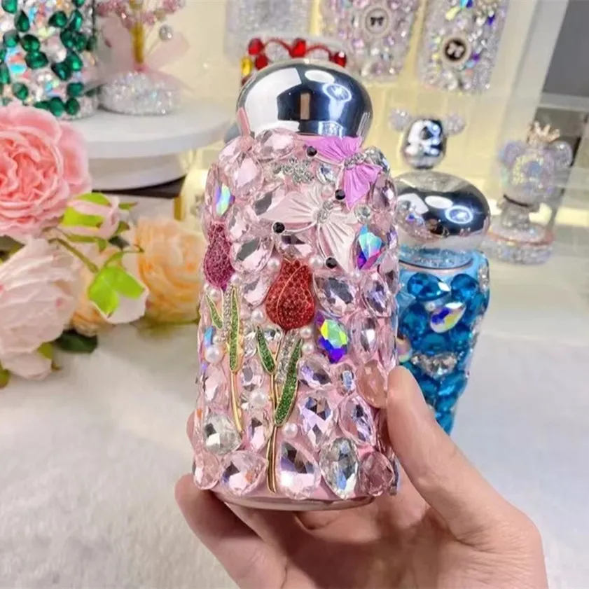 2023 New Handmade Butterfly Flower Diamond-set Car Outdoor G