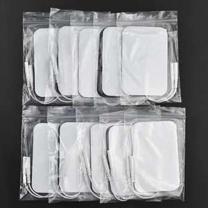 Электроды многоразовые большого размера, 20 шт.лот, для импульсной цифровой акупунктурной терапии, для похудения, Электрический массажер для тела