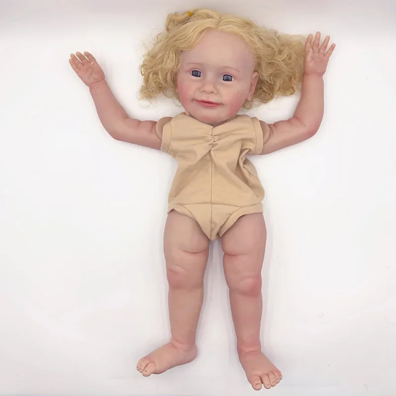 SINO-BB 24-дюймовый Zoe со светлыми волосами готовый размер куклы уже окрашенные
