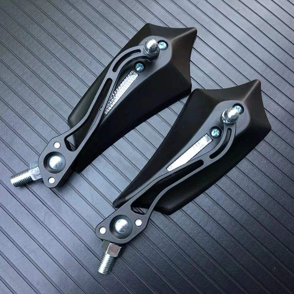 Пара для Suzuki Yamaha BMW, универсальное зеркало заднего вида для мотоцикла 8 мм 10 мм, ATV, внедорожный байкер, аксессуары для мотоциклов