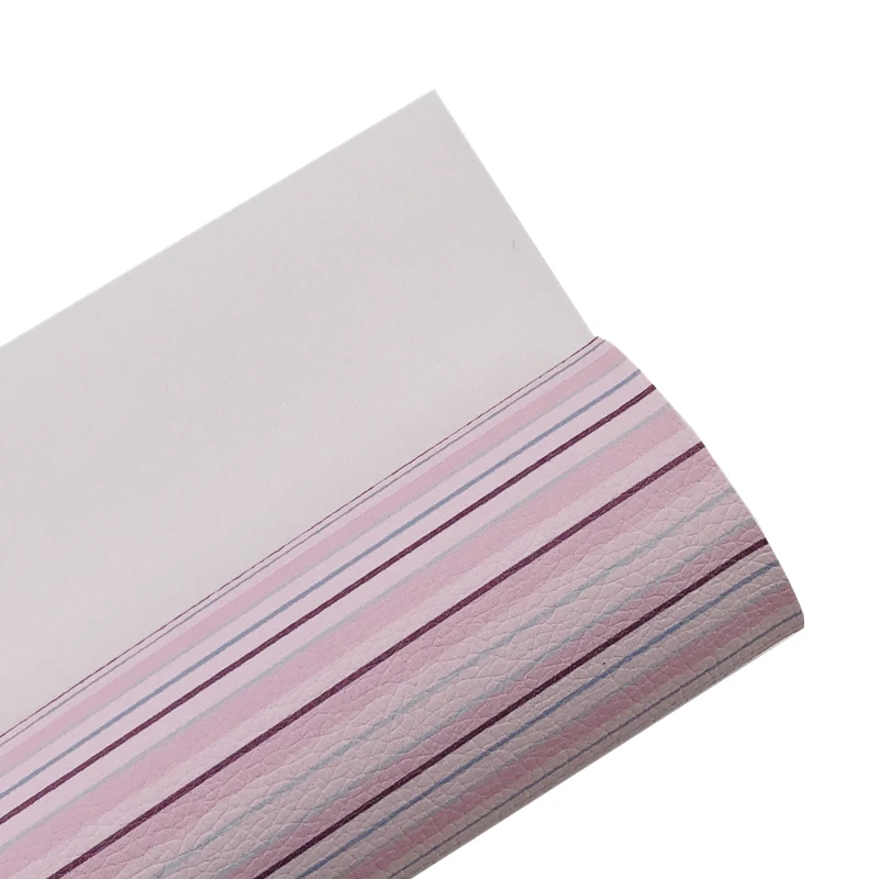 Новая Радужная 30x2 2 см/A4 красивая розовая полоса DIY искусственная кожа ткань для