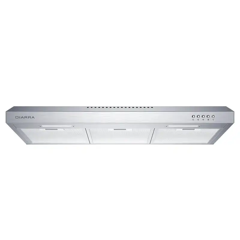 

in Convertible Range Hood Under Cabinet Stainless Steel with 3 Speed Exhaust Fan CAS918A75