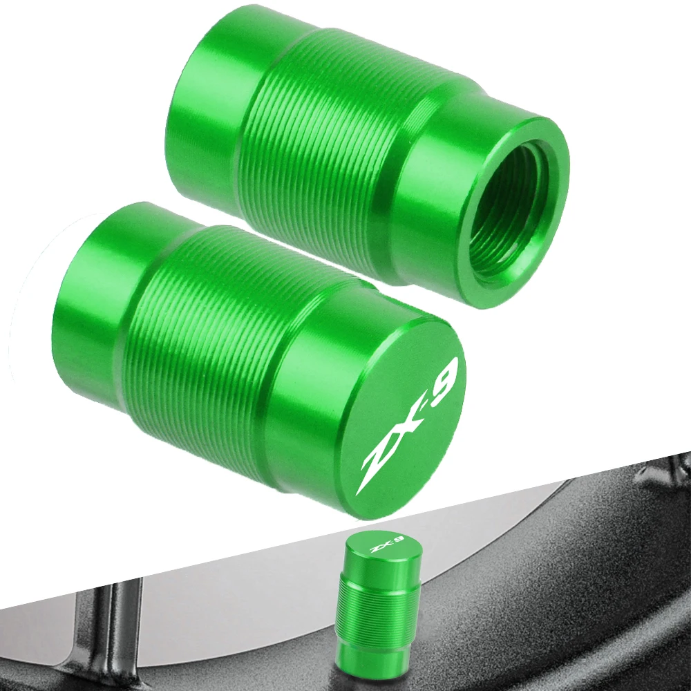 

Wheel Tire Valve Stem Caps Airtight Covers For Kawasaki ZX9 1994 1995 1996 1997 1998 1999-2009 ZX-9 2001 2002 2003 2004 2005