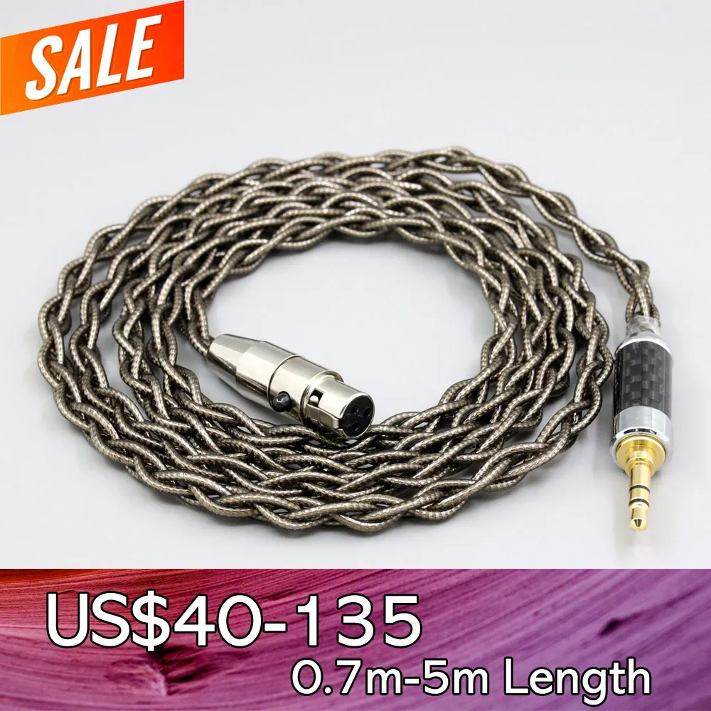 

99% Pure Silver Palladium + Graphene Gold Earphone Shield Cable For Pioneer HDJ-2000 HDJ-2000MK2 ADL H118 ADL H128 reloop RHP-20