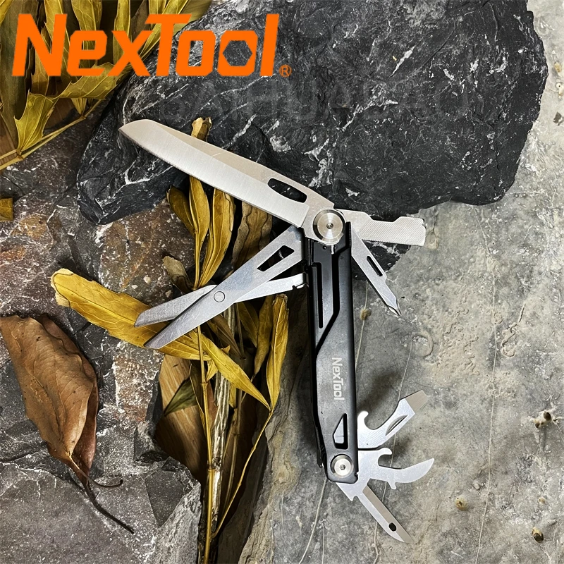 

Многофункциональный нож NexTool 12 в 1 для повседневного использования, складные ножницы, карманный фонарь с блокировкой безопасности, портативный инструмент для выживания на открытом воздухе